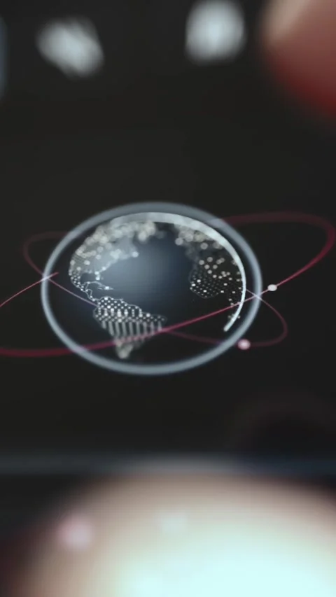 Digital Energy Consumption Tracking System with Interactive Data Stock Footage 340556258
