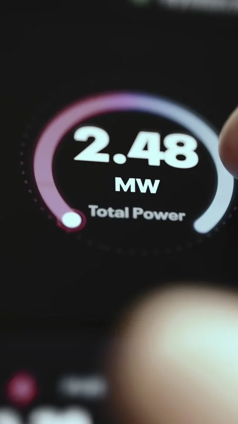 Digital Energy Real Time Load Visualization with Interactive Data Stock Footage 340560589
