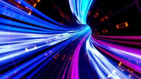 Digital energy transfer light background Stock Illustration