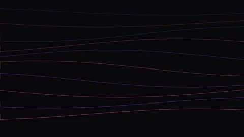 Digital energy wave pattern flow across dark minimalist screen background Stock Footage 343659255