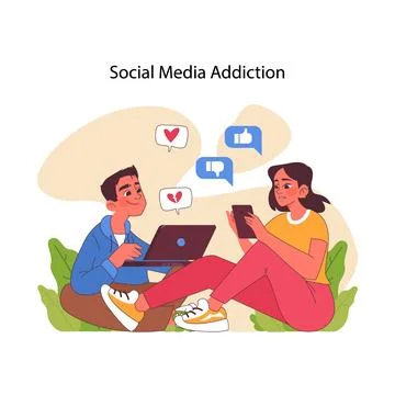 Digital Engagement concept. Flat vector illustration Stock Illustration