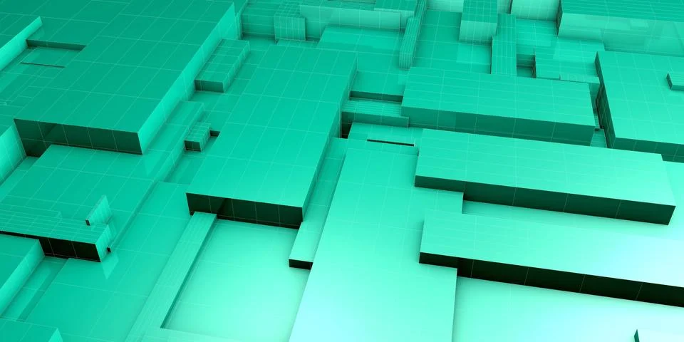 Digital Engineering Abstract Stock Illustration