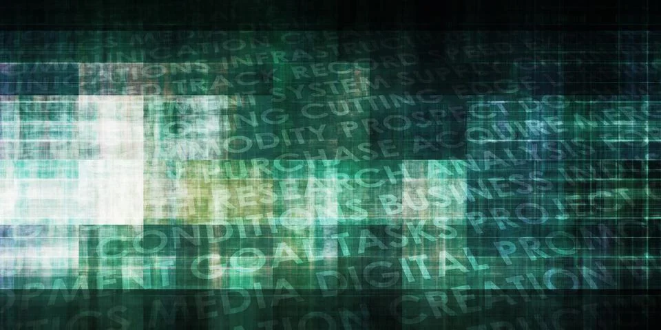 Digital Engineering Abstract Stock Illustration