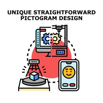 Digital engineering designing and prototyping technology concept Illustrazione stock