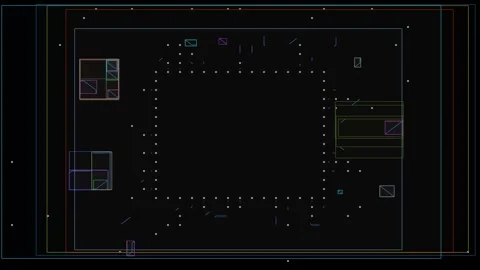 Digital engineering scheme. Modeling of technical design. Stock Footage 320933669