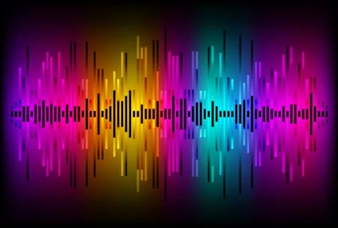 Digital Equalizer. Abstract music volume infinity computer technology . Eps 10 Stock Illustration