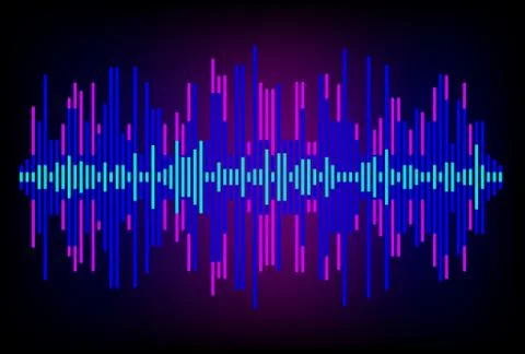 Digital Equalizer. Abstract music volume  infinity computer technology . Eps 10 Stock Illustration