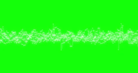 Digital equalizer audio sound waves on chroma key green screen background Stock Footage 267959360