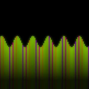 Digital equalizer display - perfect for background or wallpaper Stock Photos