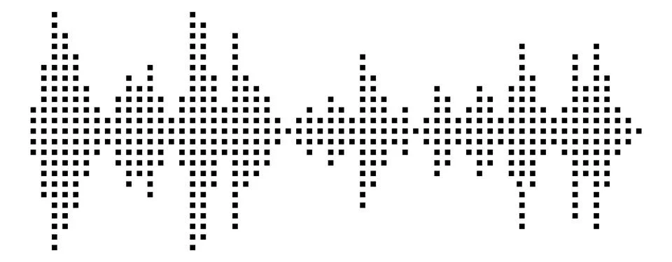 Digital equalizer. Music player audio signal amplitude Stock Illustration