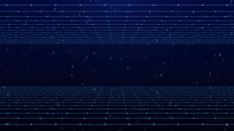 Digital Era Information Technology Smooth Wave Lines Data Visualization Future 스톡 동영상 347119923