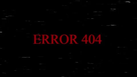 Digital error 404 screen with a glitch effect Stock Footage 331025092