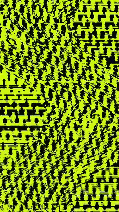 Digital Error 4K Vertical Seamless — Bad TV Glitch Overlay Stock Footage 329793047