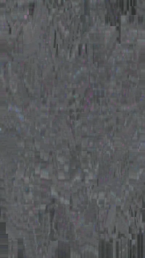 Digital Error 4K Vertical Seamless — Bad TV Glitch Overlay Stock Footage 329801324