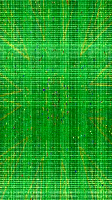 Digital Error 4K Vertical Seamless — Bad TV Glitch Overlay Stock Footage 329816945