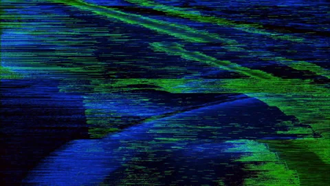 Digital error data dynamic sci-fi glittering background. Video stock 156197316