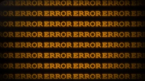 Digital Error Message Glitch on Screen with Flickering Text and Static Noise Stock Footage 336617901