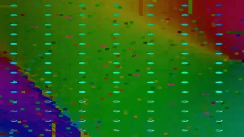 Digital Error Overlay 4K Seamless — Bad TV Glitch VJ Loop Stock Footage 329678723