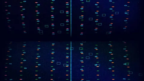 Digital Error Overlay 4K Seamless — Bad TV Glitch VJ Loop Stock Footage 329791225