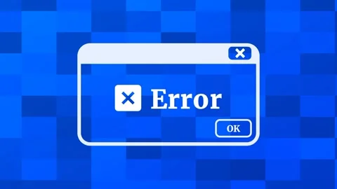 Digital Error Window Stock Footage 336062704