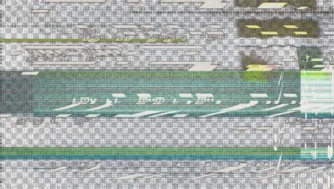 Digital errors on the screen. Colorful stripes noisy television screen Stock Illustration