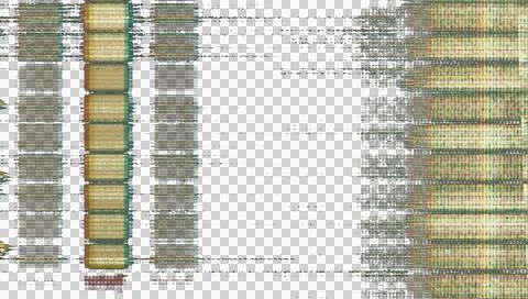 Digital errors on the screen. Colorful stripes noisy television screen 스톡 일러스트