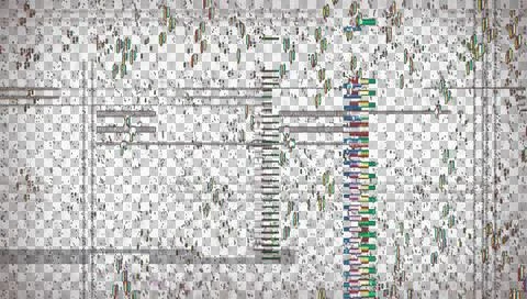 Digital errors on the screen. Colorful stripes noisy television screen 스톡 일러스트