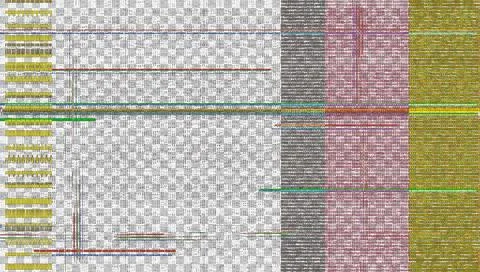 Digital errors on the screen. Colorful stripes noisy television screen Stock Illustration