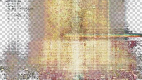 Digital errors on the screen. Colorful stripes noisy television screen Stock Illustration