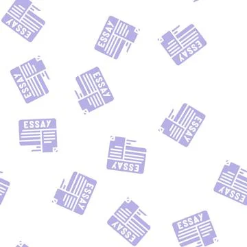 Digital essay glyph vector seamless pattern black Stockillustratie