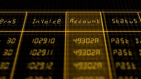 Digital Expense AP Invoice Account for Overdue Client in Corporation 10 Stock Photos