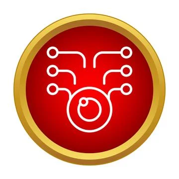 Digital eye circuit representing artificial intelligence vision concept 스톡 일러스트