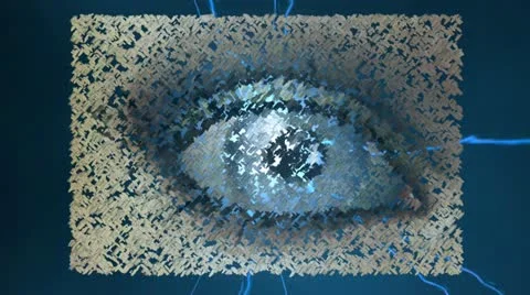 Digital eye Stock Footage 12634956
