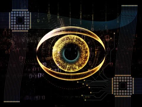Digital Eye Ilustração Stock