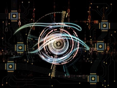 Digital Eye Ilustração Stock