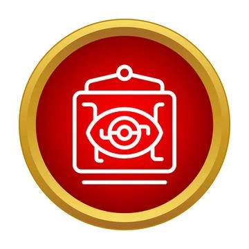Digital eye security camera watching and recording surveillance Stock Illustration