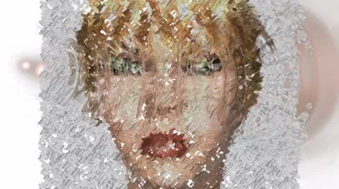 Digital face Stock Footage 12635239