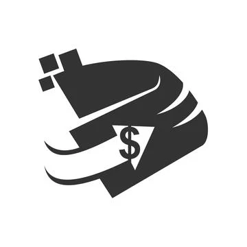 Digital fast payment walet logo template Icon Illustration Brand Identity.I.. Stock-Illustration
