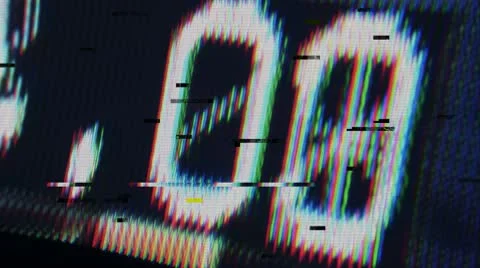 Digital feedback timecode Video stock 9871965