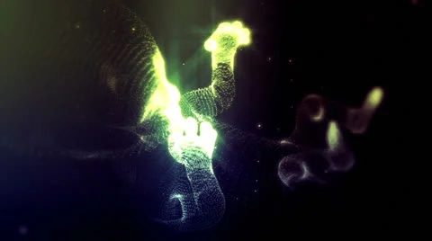 Digital Fetus Dark HD Video stock 23458020