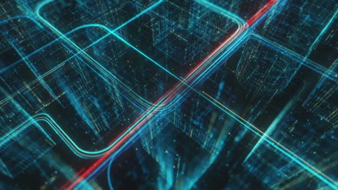 Digital field B 4k Stock Footage 248052260