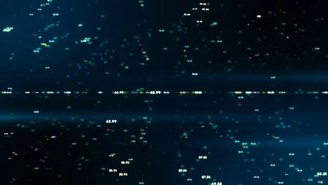 Digital field scanning. Immersion in the streams of digital operations. Stock Footage 79932634