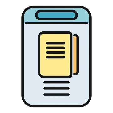 Digital file document management interface icon Stock-Illustration