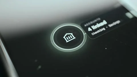 Digital Finance Screen Cinematic View with real time indicators Stock Footage 337434279