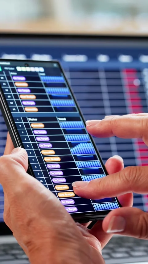 Digital Financial Analyst Workspace With Spreadsheet Software On Laptop Stock Footage 318753174
