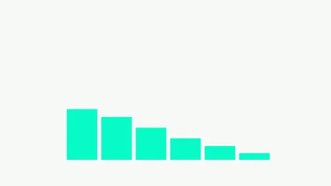 Digital financial business chart bars Stock Footage 301217532