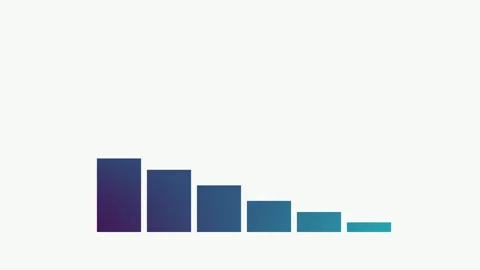 Digital financial business chart bars Stock Footage 301218844