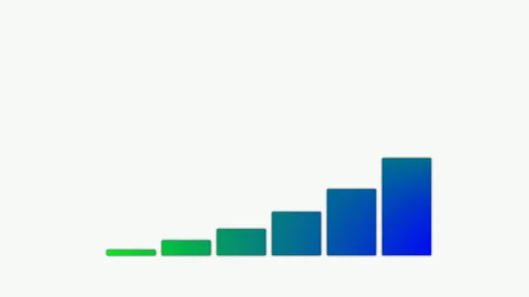 Digital financial business chart bars Stock Footage 301240945