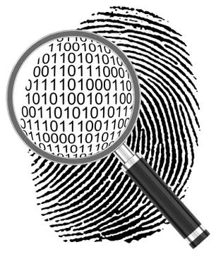 The digital fingerprint Stock Illustration