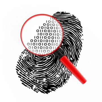 Digital fingerprint Stock Illustration